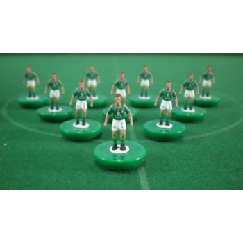 Subbuteo Andrew Table Soccer St Etienne 2009-2010 on Classic Hasbro Bases